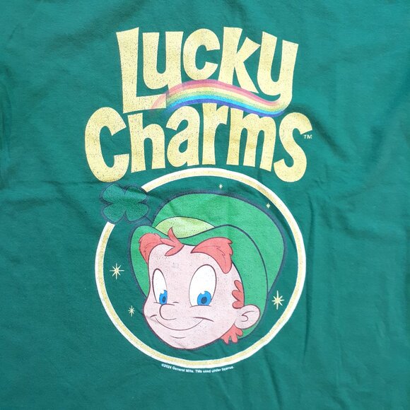 Lucky Charms Logo - New Small Green T-Shirt - Picture 2 of 4